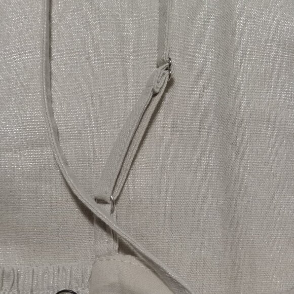 Jason Wu 2-PC Crop Top PantSuit (L) TAN w/gold flecks shines NWT - Picture 7 of 15